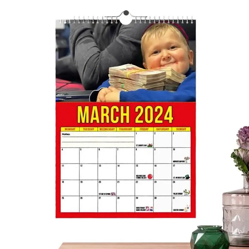 Funny Wall Calendars For 2024 2024 Noted Monthly Planning Calendar Home Decor Products For Study Room Dormitory Dining Room