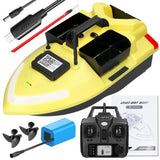 GPS Fishing Bait Boat with 3 Bait Containers Automatic Bait Boat with 400-500M Remote Range Fishing Bait Boat Fishing Tackle