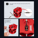 GUOWANG DIY Toolbox Baitcasting Fishing Reel Matertial Repair Kits Combo Maintenance Tools Spool Dismantling Device Pin