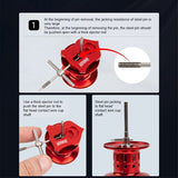 GUOWANG DIY Toolbox Baitcasting Fishing Reel Matertial Repair Kits Combo Maintenance Tools Spool Dismantling Device Pin