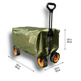 Garden Wagons Cover Heavy Duty Outdoor Collapsible Cart Cover 35.43x19.69x17.72inch Dustproof Waterproof Rain Cover For Grocery