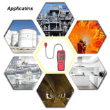 Geevorks Combustible Gas Detector Handheld Smart Sensor Tool Naturalgas Methane Gas Leak Analyzer With Sound And Light Alarm
