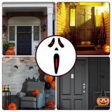 Ghost Door Wall Decal Weatherproof PVC Wall Decal For Halloween Seasonal Decoration Ghost Stickers For Studyroom Children's Room