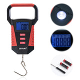Goture Portable Travel Luggage Weighing Scale Mini Digital Scale LED Weight Scales Kitchen 50kg Fishing Girp Tool