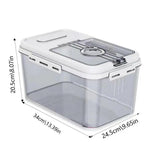 Grain Rice Storage Bin Magnetic Cereal Container Storage Bin Dispenser Reusable Cereal Dispenser And Dry Food Storage Tank For