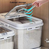 Grain Rice Storage Bin Magnetic Cereal Container Storage Bin Dispenser Reusable Cereal Dispenser And Dry Food Storage Tank For
