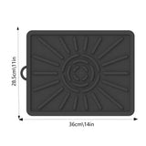 Grill Mats Roasting Waterproof Silicone Mat For BBQ Grilling Essentials Leak-Proof Mat For Street Vendor's Barbecue Barbecue