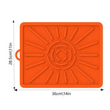 Grill Mats Roasting Waterproof Silicone Mat For BBQ Grilling Essentials Leak-Proof Mat For Street Vendor's Barbecue Barbecue