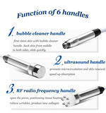 New 6 in 1 Hydra Dermabrasion Aqua Peel Skin Care BIO Light RF Face Cleaning Vacuum Hydro-oxygen Jet Machine Shell Beauty Ma
