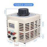 2KW Single-Phase AC Contact Voltage Regulator Variac Power Converter Voltage Transformer 220V To 0-250V TDGC2-2KVA