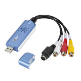 USB 2.0 Audio Video Capture Card Grabber Adapter VHS DVD DVR TV Converter for MAC IOS Win/XP/7/8/10