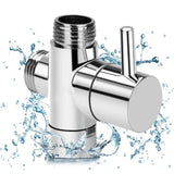 Shower Diverter Shower Faucet  Three-way Diverter Valve Shower Nozzle Switch  one-point two-cnnector Converter
