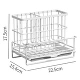 Multifunctional storage basket Sink Caddy Organizer Countertop Sponge Brush Soap Holder with Drain Pan  for Kitchen