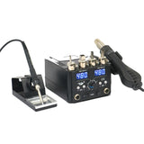8586D  LED Digital Soldering Station 2 IN 1 Hot Air Gun Rework Station Electric Soldering Iron For Phone PCB IC SMD BGA Welding