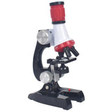LED Home School Educational Toy Gift Refined Biological Microscope For Kids Child Lab Refined Microscope Kit Lab