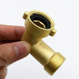 1 PC Hose Adapter Garden Hose Elbow Connector 90 Degree Brass Hose Joint Elbow Suitable For Motorhome Water Pipe Hose Joint