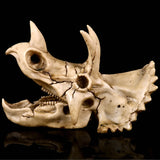 Dinosaur Skull Resin Sculpture Model Triceratops Skeleton Statue Home Bar Teaching Animal Crafts Art Decoration Children Gift
