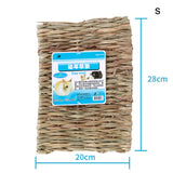 5 Pcs Small Animal Lawn Mat Woven Mattress Rabbit Bedding Nest Chew Toy Bed Toy Suitable For Guinea Pig Parrot Rabbit Hamster