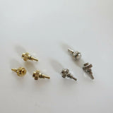 54Pcs Watch Accessories Stainless Steel Watch Pusher Button Crown Repair Parts For Watchmakers 9 Sizes Flat Flat Head Push Crown