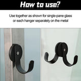 1 PC Black Magnetic Hooks Wall-mounted Hanger Hook For Refrigerator, Cruise, BBQ Grill Household Storage Tools