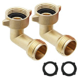 1 PC Hose Adapter Garden Hose Elbow Connector 90 Degree Brass Hose Joint Elbow Suitable For Motorhome Water Pipe Hose Joint