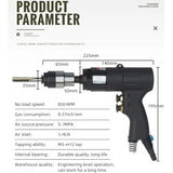 Pneumatic Tapping Machine Gun M3-M12 Pistol Type Power Thread Tool for Drilling Precision Engineering Thread Tools