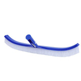 45cm Heavy Duty Pool Brush Reinforced Curved End Nylon Bristles for Floor & Wall Cleaning