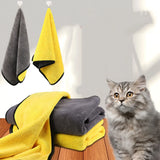 Absorbent Towel Pet Dog Cat Dry Superabsorbent Fiber Artifact Supplies Quick-drying With a bath Towel