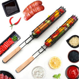 Portable BBQ Grilling Basket Stainless Steel Nonstick Barbecue Grill Basket Tools Mesh Kitchen Tools kitchen accessories