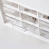 Dustproof Storage Box 9 Grids Desktop Transparent Household Drawer Storage Box Stationery Jewelry Cosmetics Storage Box