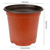 100pcs 4 Inch Planting Pots Plastic Seedling Tray Plant Transplant Pots