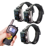Humane Dog Training Collar, Spray Vibration Beep with LED Light, 2600 ft Range Remote Control Rechargeable Harmless T500-3