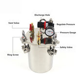 3L Dispenser Pressure Tank 304 Stainless Steel Pressure Barrel Dispensing Valve Fluid Dispensing Storage Bucket