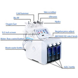 New Arrival! Multifunction skin care device 7 in 1 anti aging small bubble H2O2 hydrogen oxygen jet beauty machine with Led Mask