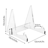 Acrylic Books Bookshelf Tablet Book Display Stand Acrylic Photo Frame Brochure Artwork Holder Organizer  Home Storage