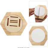 Wooden Hexagon Medals Storage Shelf Racks Medal Album for Households Bedroom Decoration Homes Decorative Accessories