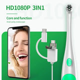 HD 1080P Intraoral Camera Mini 3 In1 Oral Examination Camera IP67 Waterproof Teeth Detecting Endoscope Cameras For Dentist