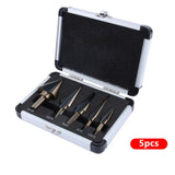 HSS 4241 Cobalt Multiple Hole 50 Sizes Step Drill Set Tools Aluminum Case Metal Drilling Tool for Metal Wood Step Cone Drill Bit