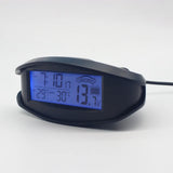 Digital Car Thermometer Luminous LED Table Clock Indoor/outdoor Thermometers Voltmeter Time AlarmBlue Orange Backlight EC98
