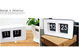 Digital Auto Flip Desk Clock Classic Stylish Retro Desktop Flip Page Alarm Clocks Household Bedroom Study Kitchen Office Clock