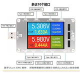 New T50N USB Dual channel Power Monitor PD QC3.0 QC2.0 Tester Meter Voltage Current Capacity table with Stainless steel Case