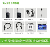 Acemic DV-20 lavalier interview microphone Digital ID code 40 selectable channels for Carema/DV wireless videotaping application