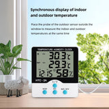HTC-2A Thermo-Hygrometer -50°C~70°C with Probe Alarm Clock Refrigerator Indoor Outdoor Thermometer Hygrometer Sensor Meter