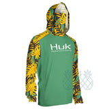 HUK Fish Coat Men Long Sleeve Mask Hooded Fishing Shirts Upf 50+ Uv Protection Jerseys Breathable Beach Fishing Sweatshirt Climb