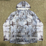 HUK Fish Coat Men Long Sleeve Mask Hooded Fishing Shirts Upf 50+ Uv Protection Jerseys Breathable Beach Fishing Sweatshirt Climb