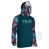 HUK Fish Coat Men Long Sleeve Mask Hooded Fishing Shirts Upf 50+ Uv Protection Jerseys Breathable Beach Fishing Sweatshirt Climb