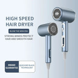 Hair Dryer 1600W Fast Drying Low Noise Strong Wind Speed Hair Care for Home Travel Hotel Smooth Air Nozzle High Quality