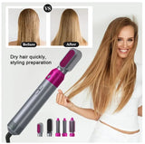 Hairdryer Comb A 5 In 1 Hot Air Comb For Curling And Straightening Hair Automatic Straight Hair Comb And Hair Dryer