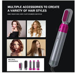 Hairdryer Comb A 5 In 1 Hot Air Comb For Curling And Straightening Hair Automatic Straight Hair Comb And Hair Dryer