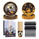Halloween Dinnerware Set Halloween Dessert Paper Plates Halloween Dessert Paper Party Plates For Birthday Barbecues Camping